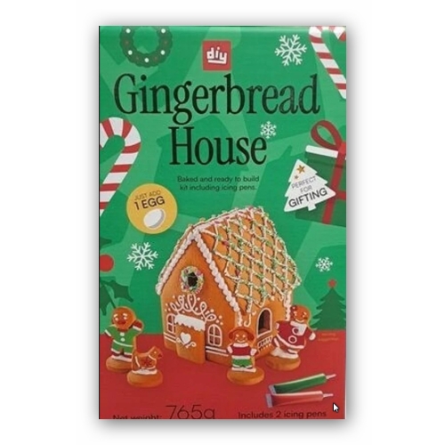 DOMEK Z PIERNIKA DO SAMODZIELNEGO ROBIENIA JADALNA PIERNIKOWA CHATKA 810 GR