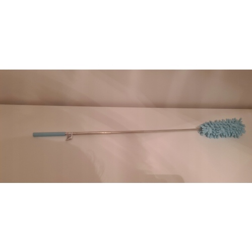 Miotełka mikrofibra do czyszczenia z uchwytem teleskopowym 76 cm niebieska