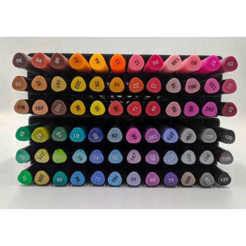 MINI DŁUGOPISY ŻELOWE WIELOKOLOROWE ZESTAW 24 szt w etui NEON BROKATOWE