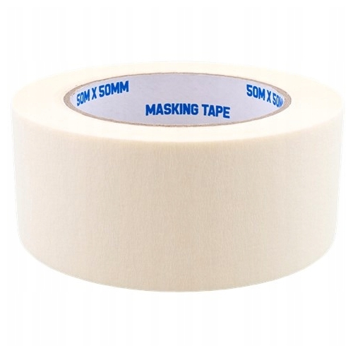 TAŚMA MASKUJĄCA PRECYZYJNA MALARSKA REMONT DOMU Wym. 50 m x 50 mm