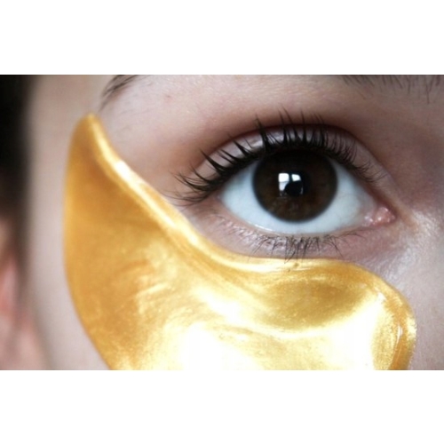 ZESTAW 2 SZTUK MASECZEK WYGŁADZAJĄCYCH ZE ZŁOTEM NA TWARZ GOLD PREMIUM MASK