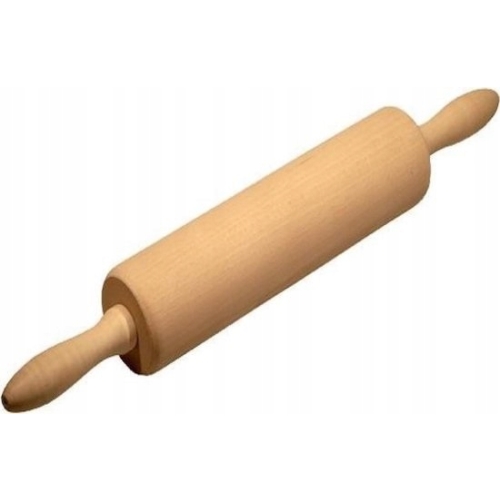 WAŁEK DO CIASTA CIASTEK DREWNIANY OBROTOWY 39 cm DO PIEROGÓW KUCHENNY CS
