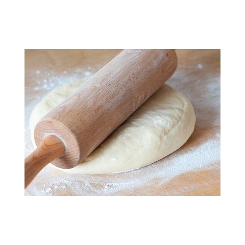WAŁEK DO CIASTA CIASTEK DREWNIANY OBROTOWY 39 cm DO PIEROGÓW KUCHENNY CS