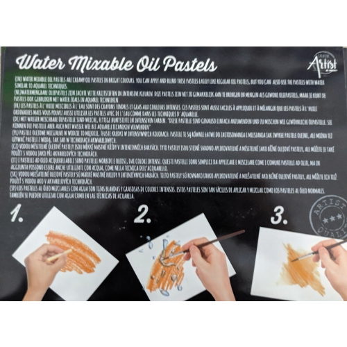 PASTELE OLEJNE 30 SZTUK FARBEK MIESZALNE Z WODĄ Creative Artist Water