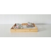 Taca bambusowa Bamboo Tray patera 28 x 38 cm do serwowania kawy przekąsek