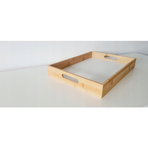 Taca bambusowa Bamboo Tray patera 28 x 38 cm do serwowania kawy przekąsek