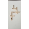 Drewniane klocki literki do gry 200 sztuk scrabble prezent gra towarzyska
