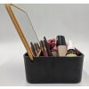POJEMNIK ORGANIZER DO PRZECHOWYWANIA BAMBUSOWY Z LUSTERKIEM 14x14x7cm