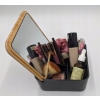 POJEMNIK ORGANIZER DO PRZECHOWYWANIA BAMBUSOWY Z LUSTERKIEM 14x14x7cm