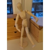 MANEKIN 30 cm DREWNIANY DO SZKICU RYSUNKU FIGURKA DEKORACJA HOME