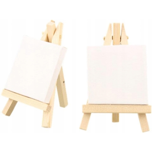 2 x SZTALUGA mała 13cm mini PŁÓTNO malarskie 7cm Artico Ekologiczne