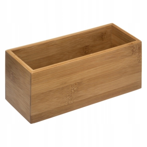ORGANIZER KUCHENNY POJEMNIK BAMBUS PUDEŁKO Ekologiczne Wym.15 x 8 x 7 cm