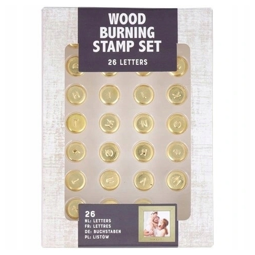 STEMPLE do Wypalania w Drewnie 26 x Numery Symbole