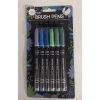 PISAKI PĘDZELKOWEprecyzyjne BRUSH PEN 6 sztuk różne odcienie KALIGRAFII 52