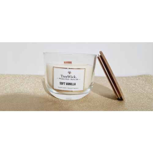 Świeczka świeca zapachowa elegancka VANILLA GLAMOUR dekoracyjna Prezent