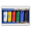 Farby BROKAT AKRYLOWE zestaw wielokolorowy 6 x 75 ml wodoodporne Artist&Co