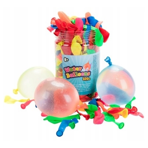 Balony wodne kolorowe BALONY NA WODĘ Water Ballons 500 sztuk CS