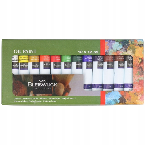 Farby akwarelowe ZESTAW wielokolorowy 12x12ml RÓŻNE KOLORY Van Bleiswijck