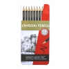 Zestaw ołówków węglowych do szkicowania rysunku Artist Pencils 10 sztuk