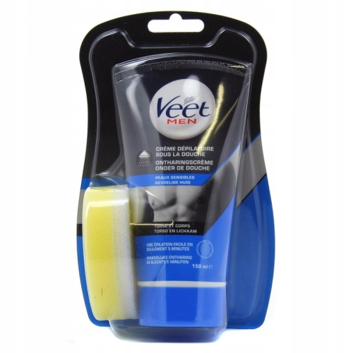 Veet For Men - Krem Do Depilacji Dla Mężczyzn + gąbka 150ML