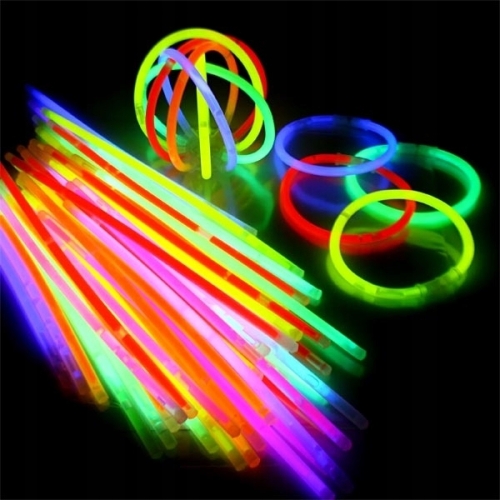 Zestaw świecących gadżetów fluorescencyjne PAŁECZKI glow sticks 15 szt