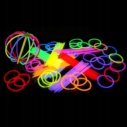 Zestaw świecących gadżetów fluorescencyjne PAŁECZKI glow sticks 15 szt