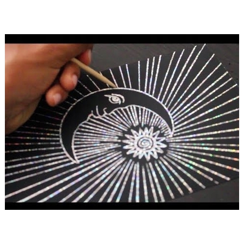 Magiczny zeszyt zdrapka WYDRAPYWANKA HOLOGRAPHIC