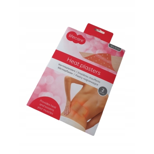 Plastry okłady rozgrzewające na mięsnie Lifecare Kaspaicyna 2 szt 18 x 12cm