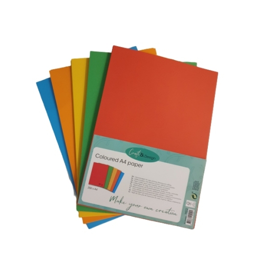 PAPIER kolorowy do druku Coloured A4 250 arkuszy 80 g/m² CRAFT&DESIGN