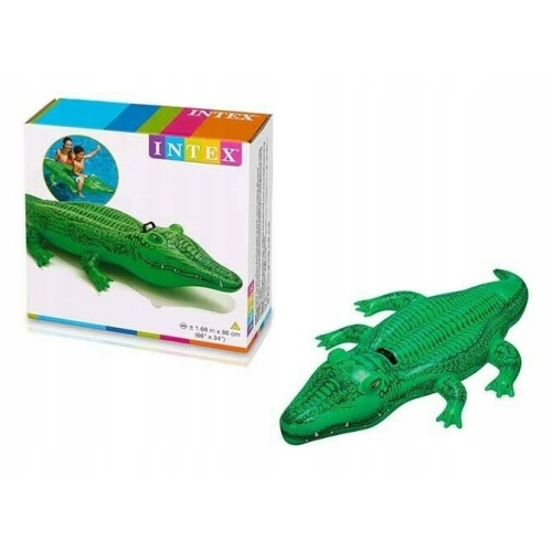 Dmuchany krokodyl aligator INTEX basen MATERAC Zabawka do pływania 1os
