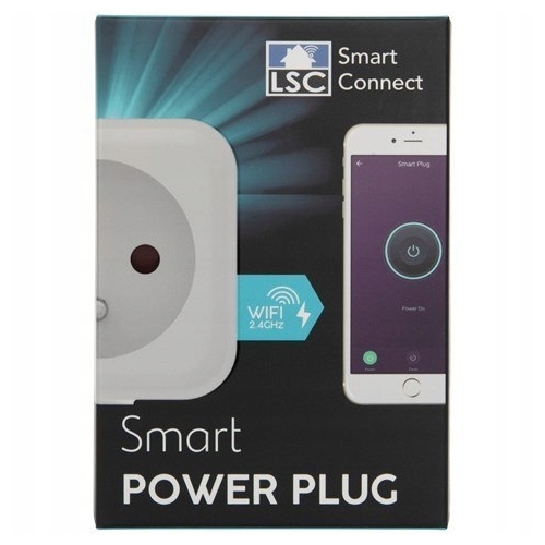 GNIAZDKO Elektryczne WIFI ZDALNIE STEROWANE LSC biały ANDROID iOS WIFI