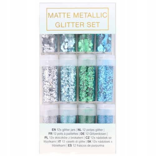 BROKAT METALICZNY 12 SŁOIKÓW 3 ROZMIARY 4 KOLOR 54
