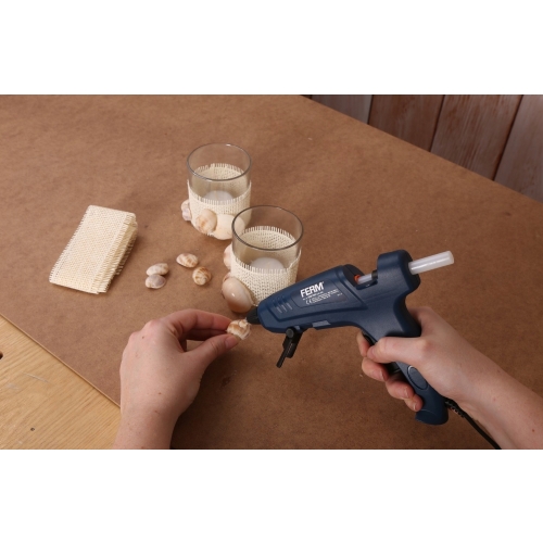 PISTOLET DO KLEJU NA GORĄCO NA KLEJ 11mm 70W FERM MODEL GGM1005 + 2x klej