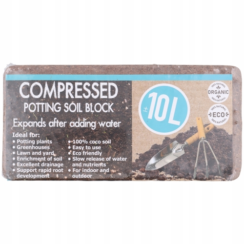 Kokosowa ziemia doniczkowa super podłoże do upraw Ekologiczne 100 % Natural