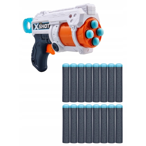 Pistolet na strzałki ZURU X-SHOT FURY 4 PREZENT dla dziecka 27 m 16 strzał