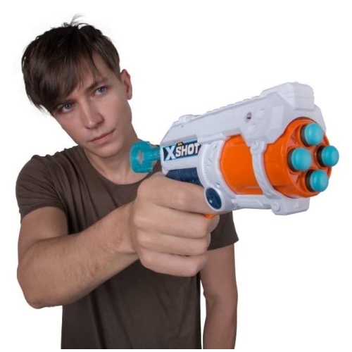 Pistolet na strzałki ZURU X-SHOT FURY 4 PREZENT dla dziecka 27 m 16 strzał