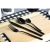 SZTUĆCE CZARNE KOMPLET ZESTAW sztućców 16 el. MATOWE Houseware