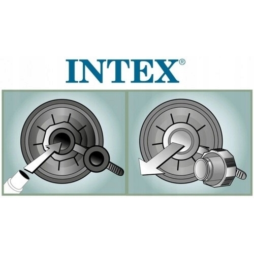 MATERAC dwuosobowy INTEX 64758 Dmuchany Welurowy 191x137x25 granatowy