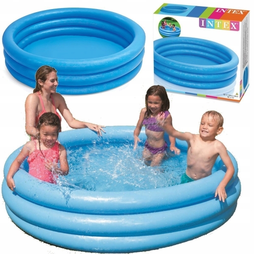 Basen dmuchany INTEX brodzik dla dzieci OGRODOWY duży 168cm mocny stabilny