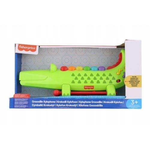 MUZYCZNY KROKODYL KSYLOFON CYMBAŁKI ZABAWKA DZIECIĘCA PREZENT FISHER PRICE