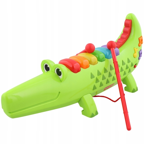 MUZYCZNY KROKODYL KSYLOFON CYMBAŁKI ZABAWKA DZIECIĘCA PREZENT FISHER PRICE