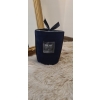Świeca świeczka zapachowa z aksamitem w szkle glamour prezent granatowa
