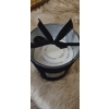 Świeca świeczka zapachowa z aksamitem w szkle glamour prezent granatowa