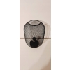 Czarna ażurowa lampa stołowa GLAMOUR loft style 25W wymiary 27x16cm