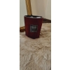 Świeczka świeca zapachowa z aksamitem w szkle glamour prezent bordowa