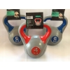 Hantle powlekane/gumowane zestaw 2x3kg Odważnik Ciężarek DUMBBELL niebieski