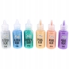 Klej perłowy z brokatem super zabawa 6 sztuk Glitter Glue DIY 989