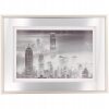 Ramka srebrna lustrzana obraz passe-partout Miasto wym. 38 x 28 x 2,5cm