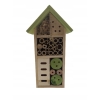 BUDKA LĘGOWA DOMEK HOTEL DLA OWADÓW MOTYLI wym.13,5cmx26cmx8,5cm ziel615