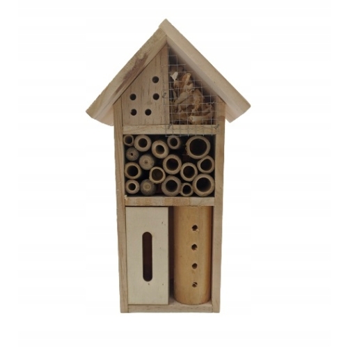 BUDKA LĘGOWA DOMEK HOTEL DLA OWADÓW MOTYLI wym.13,5cmx26cmx8,5cm bial639